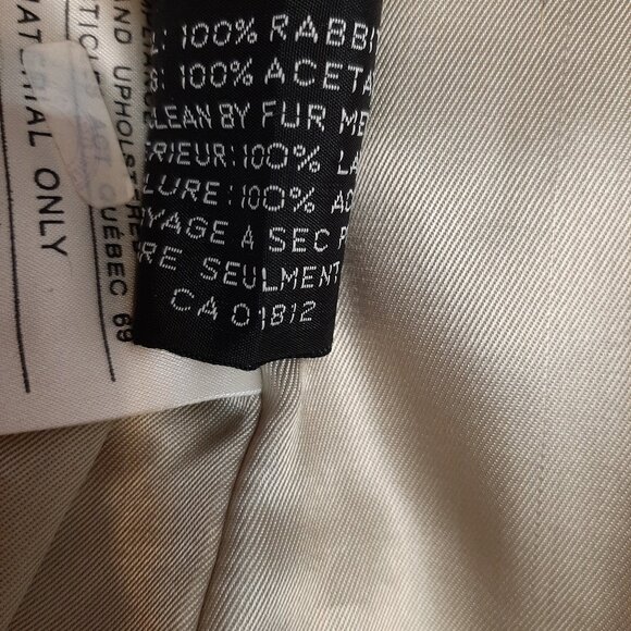 Vintage Opera Women's Brown Genuine Rabbit Fur Coat Size M - Picture 7 of 10